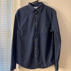 Navy Cotton Button Up Old Navy